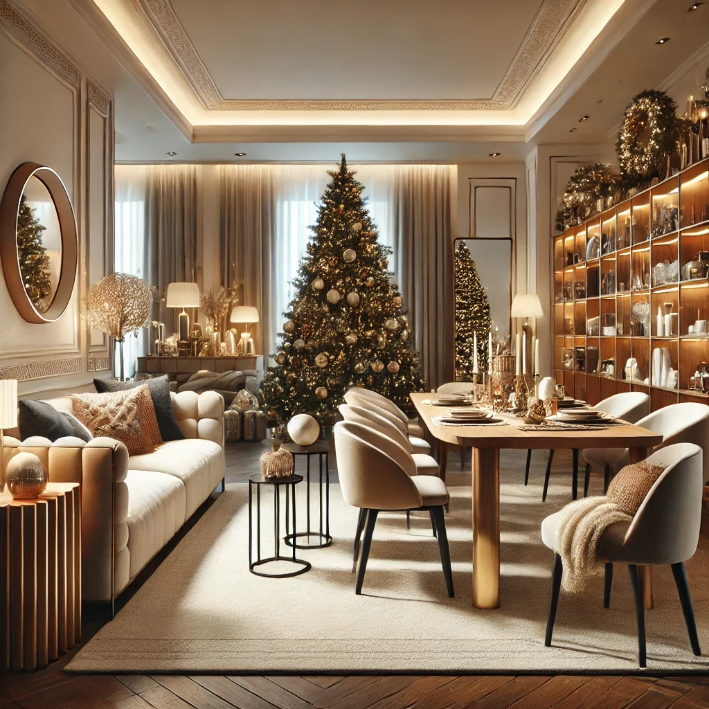 Holiday themed showroom