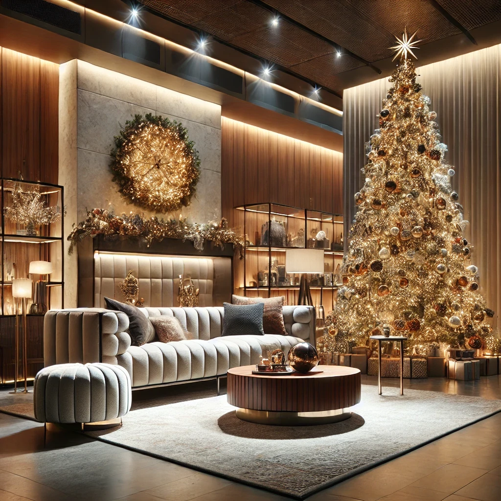 Holiday themed showroom