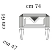 AC Diamante éjjeliszekrény