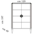 AC Diamante Day 2-doors display cabinet