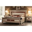 AC Dolce Vita Double bedstead with upholstered headboard