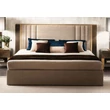 AC Essenza Upholstered single bedstead with bedding container