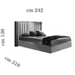 AC Essenza Upholstered double bedstead with bedding container