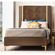 AC Essenza Single bedstead with upholstered headboard