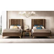 AC Essenza Single bedstead with upholstered headboard