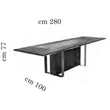 AC Essenza Day Dining table 200x100 cm (+2x40 cm extendable)