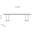 AC Fantasia Day Dining table 200x110 cm (+2x50 cm extendable)