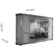 AC Liberty 6-doors cabinet with 4 mirrored doors