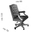 AC Melodia Day Swivel chair with armrest