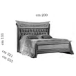 AC Melodia Double bedstead with upholstered headboard