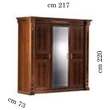 AC Modigliani 3-doors cabinet with 1 mirrored door