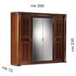 AC Modigliani 4-doors cabinet with 2 mirrored doors