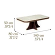 Walnut-Marble Coffee Table – AC Romantica Day