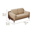 Walnut Sofa, 2-Seater – AC Romantica Day