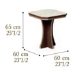 Walnut-Marble Lamp Table – AC Romantica Day