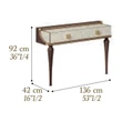 Walnut-Marble Console Table – AC Romantica Day