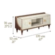 Walnut-Marble TV Cabinet – AC Romantica Day