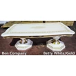 BC Betty Day Coffee table - white-gold