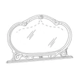 BC Venus Day Wide mirror - white-silver