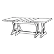 BL Asia Day Dining table 180x85 cm (+4x45 cm extendable)