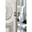 Aida 4-doors cabinet, with 2 mirrored doors - white-silver