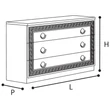 Aida Chest of drawers - beige