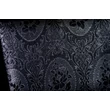 Aida Easy chair with medaglione black/silver fabric