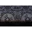 Aida Easy chair with medaglione black/silver fabric
