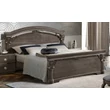 Nabucco Double bedstead, with high footboard - silver birch