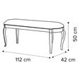 Nabucco Bench - silver birch