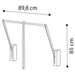 Pull down system clothes hanger for cabinet