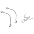 Platinum 2 flexible lamps with USB port for double bed