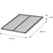 Orthopedic, wooden spring bedframe without legs