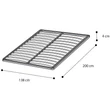 Orthopedic, wooden spring bedframe without legs