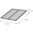 Orthopedic, wooden spring bedframe without legs
