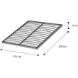 Orthopedic, wooden spring bedframe without legs