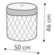 Maia TRAPUNTATO Pouf VELLUTO MIRAGLIO 617 BLU