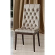 Elite Day CAPITONNE’ Chair with scarlet fabric - veined walnut