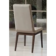 Elite Day CAPITONNE’ Chair with scarlet fabric - veined walnut