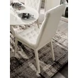 Platinum/Roma Day CAPITONNE’ Chair - white