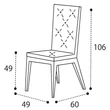 Dama Bianca Day CAPITONNE’ Chair with PANNA fabric