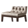 Volare Day CAPITONNE’ Chair with scarlet fabric - veined walnut