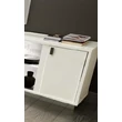 Platinum/Roma Day SLIM 4-doors vitrines buffet chest of drawers - white