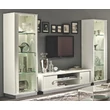 Platinum/Roma Day Glamour TV szekrény szett (TV szekrény + 2x 1-ajtós vitrines szekrény) - fehér