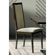 Volare Day LISCIA Chair with scarlet fabric - veined walnut