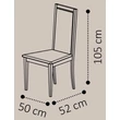 Volare Day LISCIA Chair with scarlet fabric - veined walnut