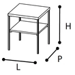 Dama Bianca Day Lamp table 45x45 cm