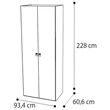 Onda 2-doors cabinet - white