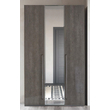 Platinum 3-ajtós gardróbszekrény, 1 tükrös ajtóval - ezüst nyír