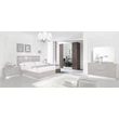 Platinum 4-doors cabinet, with 2 mirrored doors - silver birch